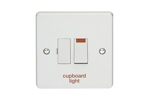 13A Double Pole Switched Fused Connection Unit With Neon Printed 'Cupboard Light'