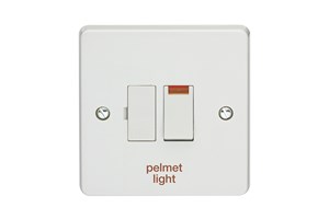 13A Double Pole Switched Fused Connection Unit With Neon Printed 'Pelmet Light'