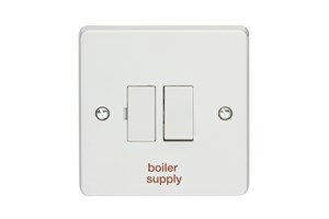 13A Double Pole Switched Fused Connection Unit Printed 'Boiler Supply'