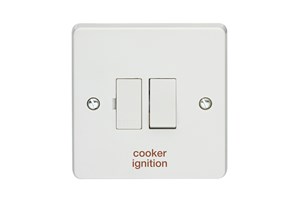 13A Double Pole Switched Fused Connection Unit Printed 'Cooker Ignition'