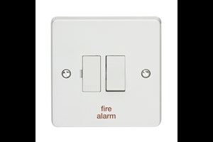 13A Double Pole Switched Fused Connection Unit Printed 'Fire Alarm'