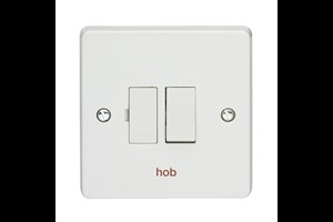 13A Double Pole Switched Fused Connection Unit Printed 'Hob'