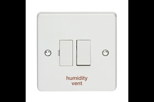 13A Double Pole Switched Fused Connection Unit Printed 'Humidity Vent'