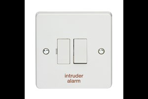 13A Double Pole Switched Fused Connection Unit Printed 'Intruder Alarm'