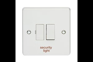 13A Double Pole Switched Fused Connection Unit Printed 'Security Light'