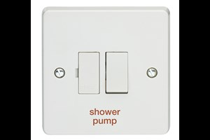 13A Double Pole Switched Fused Connection Unit Printed 'Shower Pump'