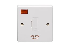 13A Unswitched Fused Connection Unit With Neon Printed 'Security Alarm'