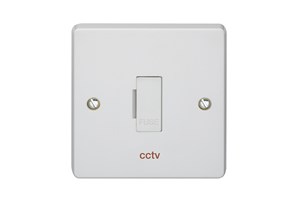 13A Unswitched Fused Connection Unit Printed 'CCTV'