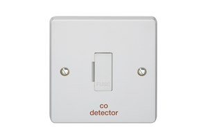 3A Unswitched Fused Connection Unit Printed 'CO Detector'