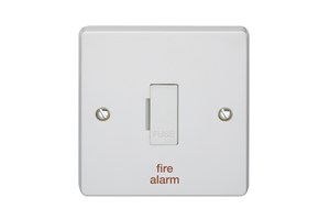 13A Unswitched Fused Connection Unit Printed 'Fire Alarm'