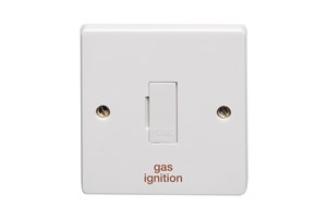 13A Unswitched Fused Connection Unit Printed 'Gas Ignition'