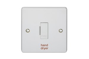 13A Unswitched Fused Connection Unit Printed 'Hand Dryer'