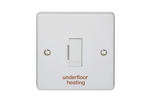 13A Unswitched Fused Connection Unit Printed 'Underfloor Heating'