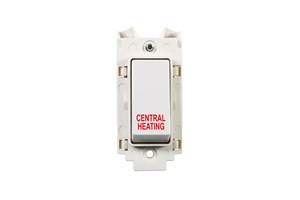 20A Double Pole Grid Switch Printed 'Central Heating'
