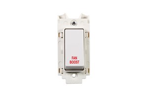 20A Double Pole Grid Switch Printed 'Fan Boost'