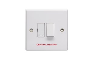 13A Double Pole Switched Fused Connection Unit Printed 'Central Heating'