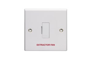 13A Unswitched Fused Connection Unit Printed 'Extractor Fan'