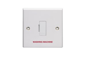 13A Unswitched Fused Connection Unit Printed 'Washing Machine'