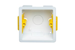 1 Gang Dry Lining Installation Box with Adjustable Lugs 35mm