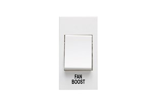 20AX 1 Way Single Pole Grid Switch Module Printed 'Fan Boost'