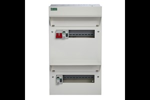 18 Way Duplex Dual RCD Consumer Unit 100A Main Switch, 80A 30mA RCD +8, 80A 30mA RCD +10