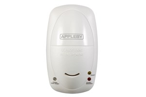 230V Mains powered carbon monoxide alarm with 9V alkaline battery backup