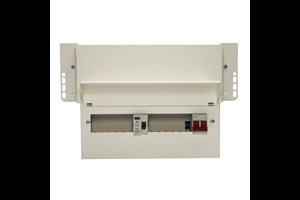 12 Way Split Load Meter Cabinet Consumer Unit 100A Main Switch +6, 80A 30mA RCD +6