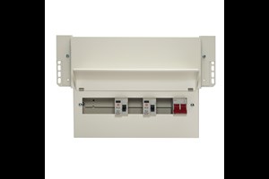 10 Way High Integrity Meter Cabinet Consumer Unit 100A Main Switch, 80A 30mA RCDs, Flexible Configuration