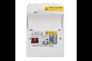 PV Extension Consumer Unit 40A Main Switch, 16A DP Bi-Directional RCBO and PV MID Meter