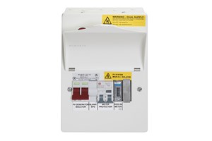 PV Extension Consumer Unit 40A Main Switch, 16A DP Bi-Directional RCBO and PV MID Meter