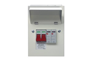 Metal Consumer Unit Enclosure with 100A DP Supply Isolator and Type 2 SPD 