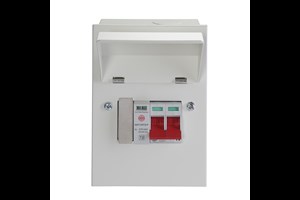 Metal Consumer Unit Enclosure with 100A DP Supply Isolator and Type 2 SPD 