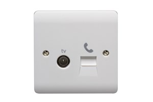 Coaxial Male With Telephone Secondary Socket