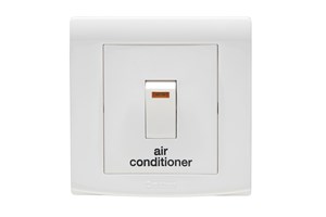 32A Double Pole Control Switch With Neon Printed 'Air Conditioner'