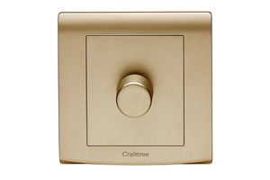 1000W 1 Gang 2 Way Dimmer Gold Finish