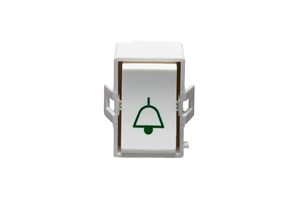 10A 1 Way Retractive Grid Switch Printed 'Bell Symbol'