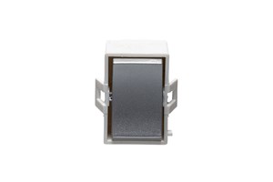 10A 1 Way Retractive Grid Switch Silver Finish