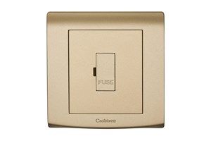 13A Unswitched Fused Connection Unit Gold Finish
