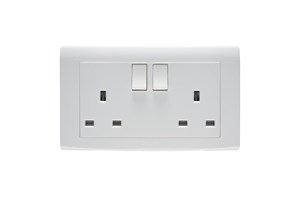 13A 2 Gang Double Pole Switched Socket