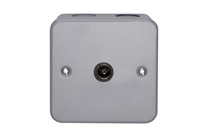 1 Gang Coaxial Direct Connection Metalclad Socket