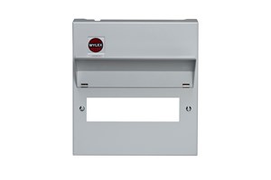 Consumer Unit Upgraded Lid Assembly Grey 255mm High, 10 Module