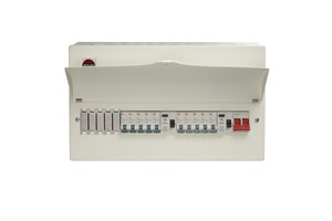 15 Way High Integrity Consumer Unit 100A Main Switch, 80A 30mA RCDs, Flexible Configuration with 10 MCBs