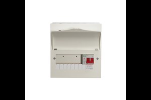 7 Way Consumer Unit Main Switch 100A, Fixed Configuration, with SPD