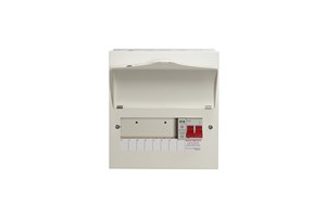 7 Way Consumer Unit Main Switch 100A, Fixed Configuration, with SPD