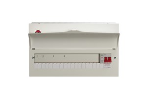 18 Way Consumer Unit Main Switch 100A, Fixed Configuration, with SPD
