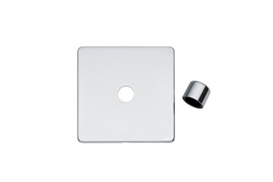 1 Gang Dimmer Plate Frame and Knob Highly Polished Chrome