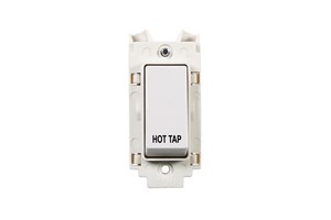 20A Double Pole Grid Switch Printed 'Hot Tap' in Black