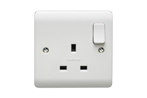 13A 1 Gang Double Pole Switched Socket With LED