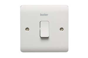 20A 1 Gang Double Pole Switch With LED Printed 'Boiler'