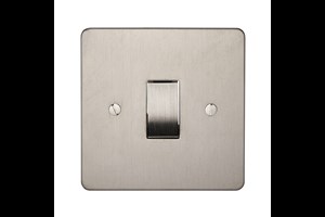 10AX 1 Gang 2 Way Switch Stainless Steel Finish
